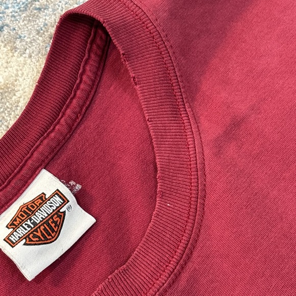 Vintage Harley-Davidson 2XL Faded Grunge Y2K Streetwear Skater Workwear - Picture 4 of 14